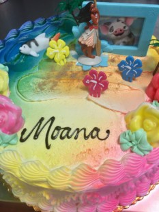 Moana birthday cake