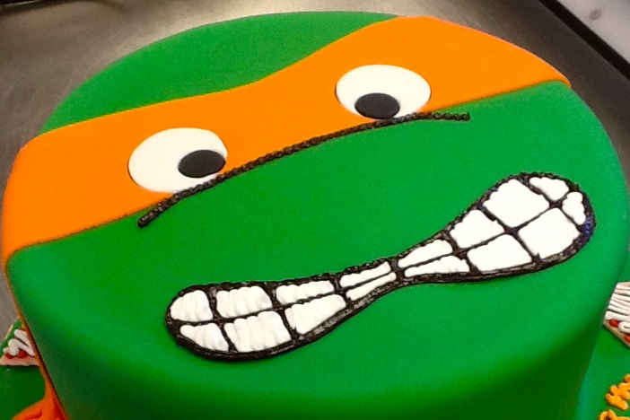 Fondant Ninja Turtle cake