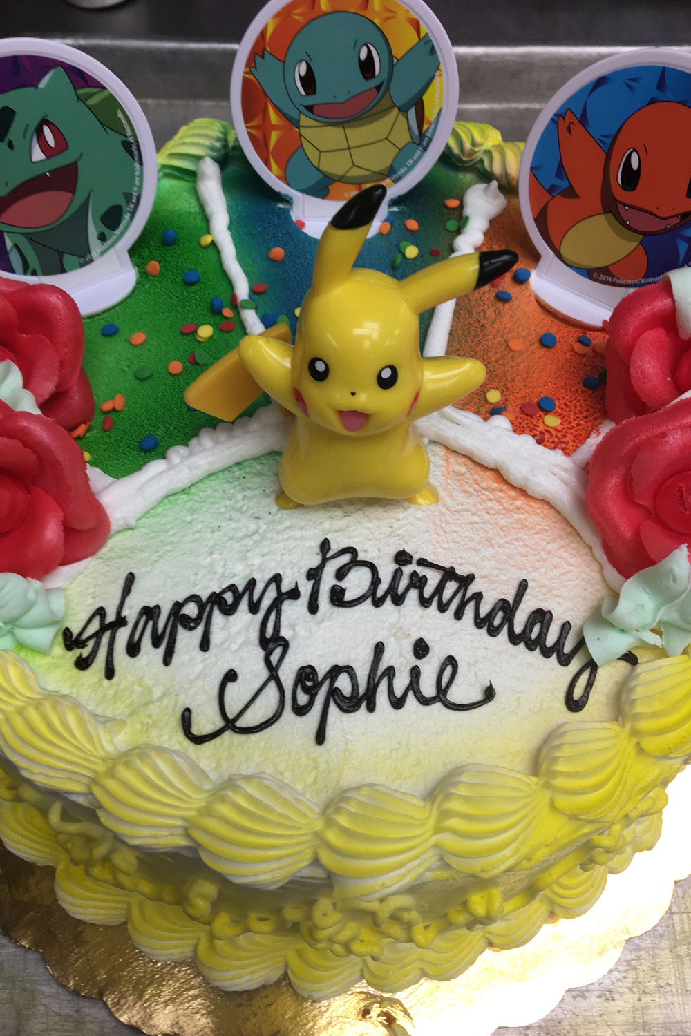 Pokemon birthday cake for Sophie