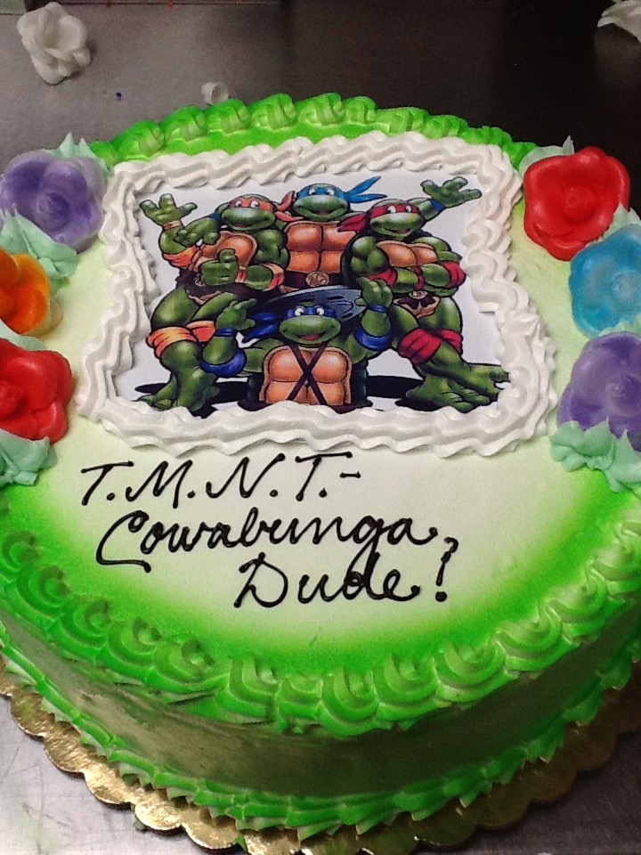 Teenage Mutant Ninja Turtles birthday cake