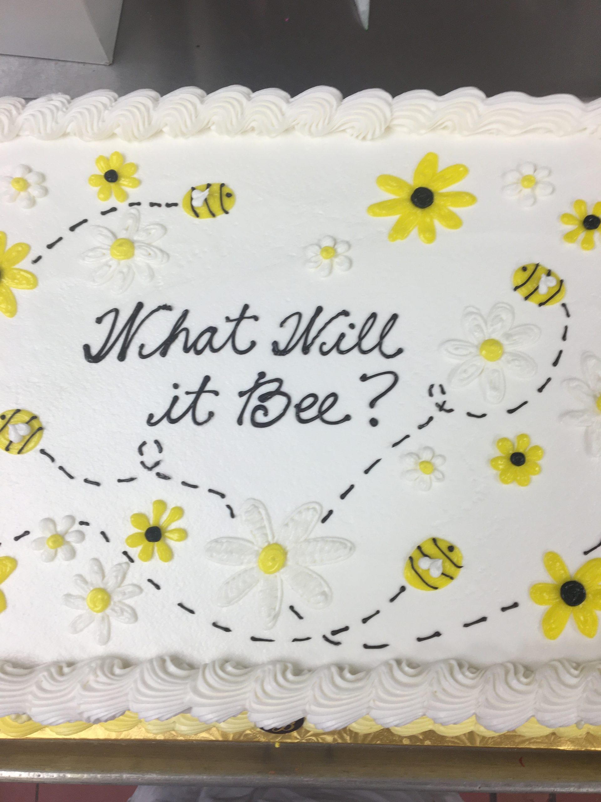 What Will It Bee Baby Shower cake