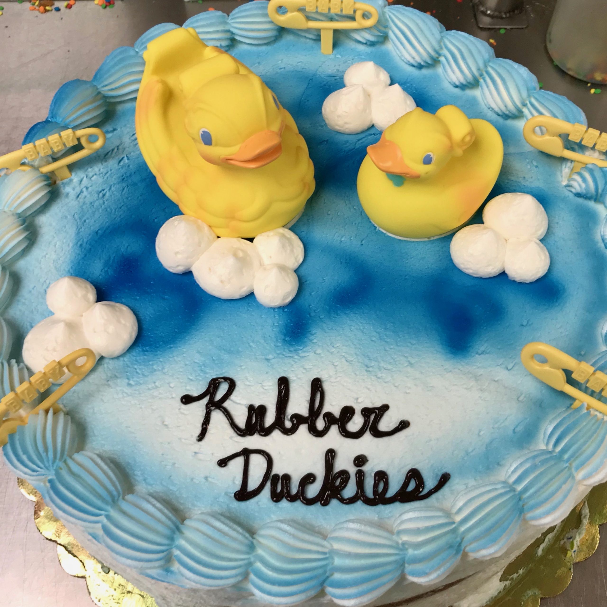 Rubber Duckies Baby Shower cake