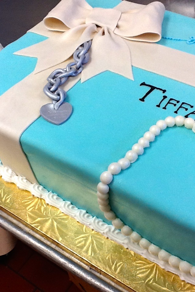 Tiffany box wedding shower cake