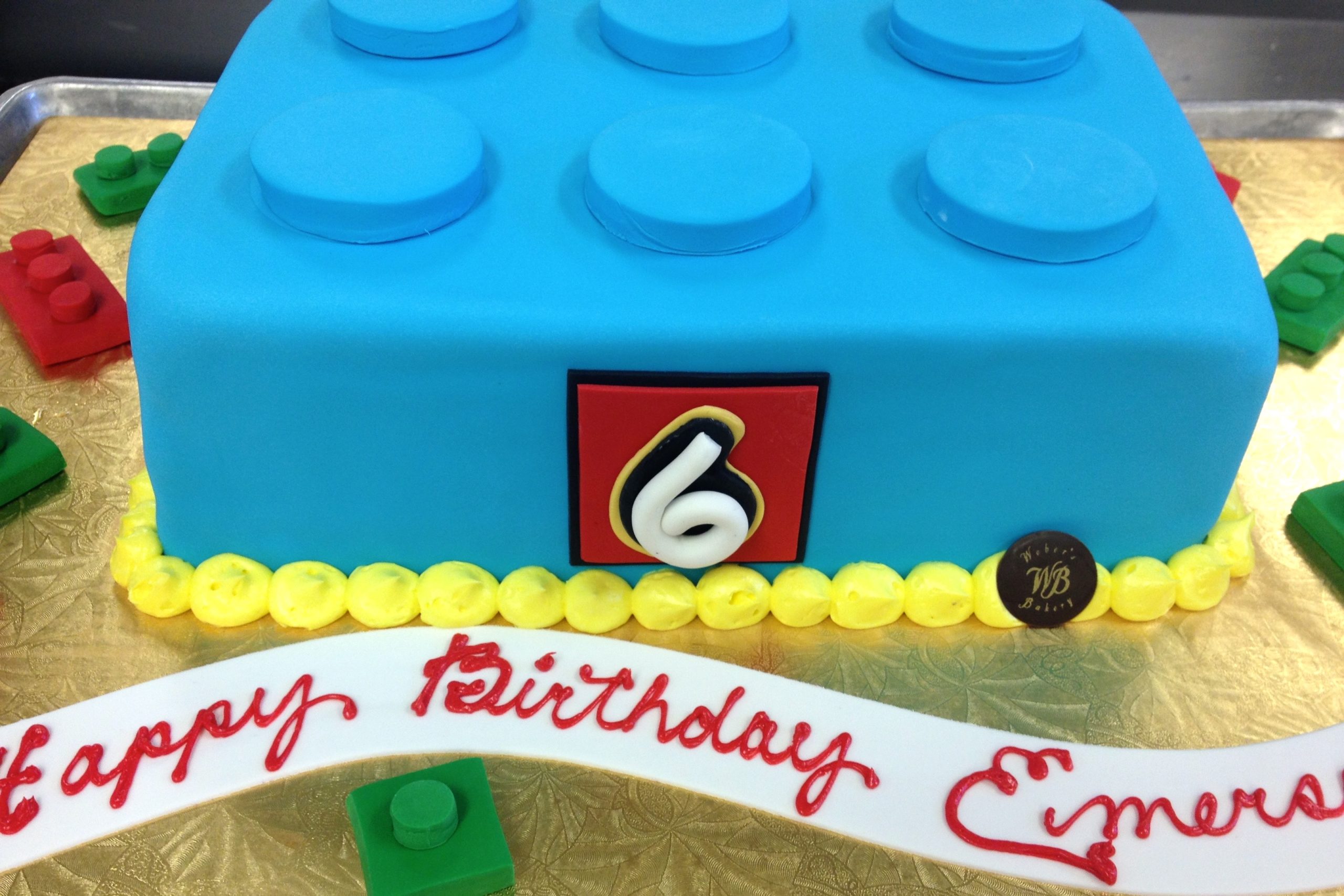 Lego 1/4 sheet cake